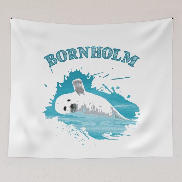 Item preview, Bornholm holiday Baltic Sea island seal seal designed and sold by Denis Rösler.