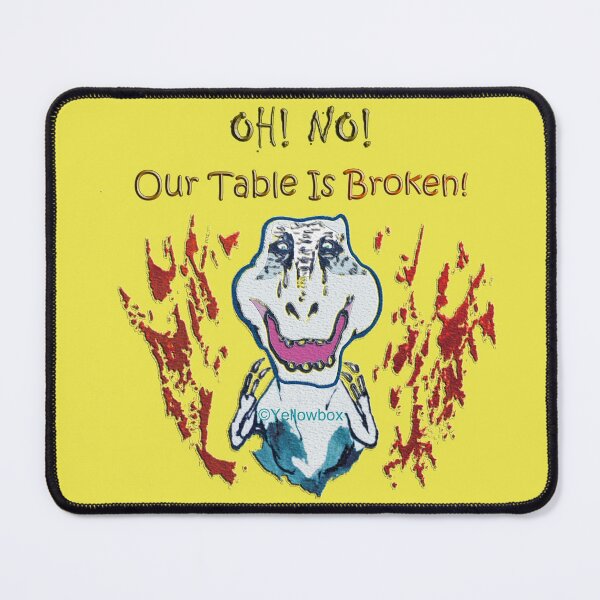 Item preview, Oh No! Our Table is Broken! - Yellowbox ink painting designed and sold by twyellowbox.
