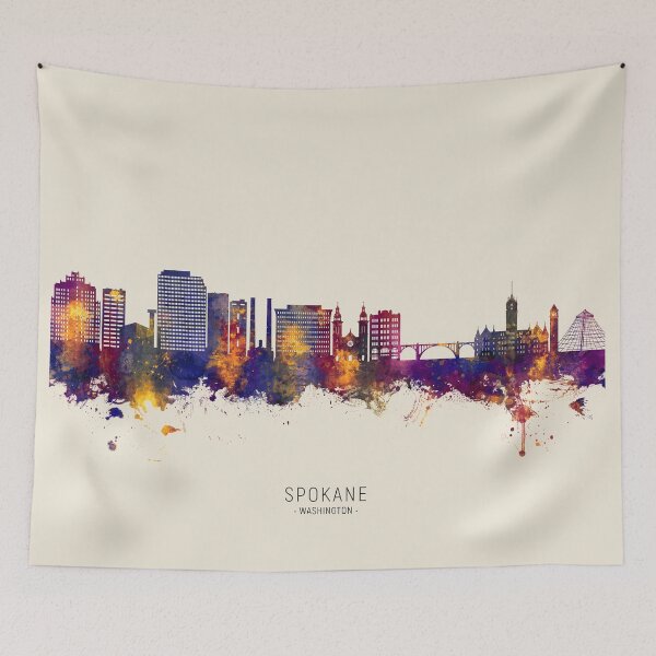 Item preview, Spokane Washington Skyline designed and sold by ArtPrints.