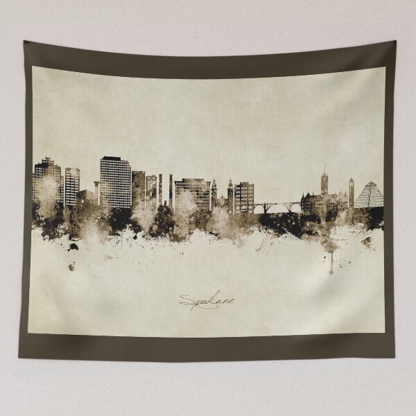 Item preview, Spokane Washington Skyline designed and sold by ArtPrints.
