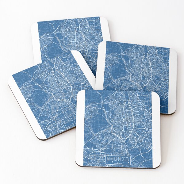 Item preview, Madrid City Map of Spain - Blueprint designed and sold by deMAP.