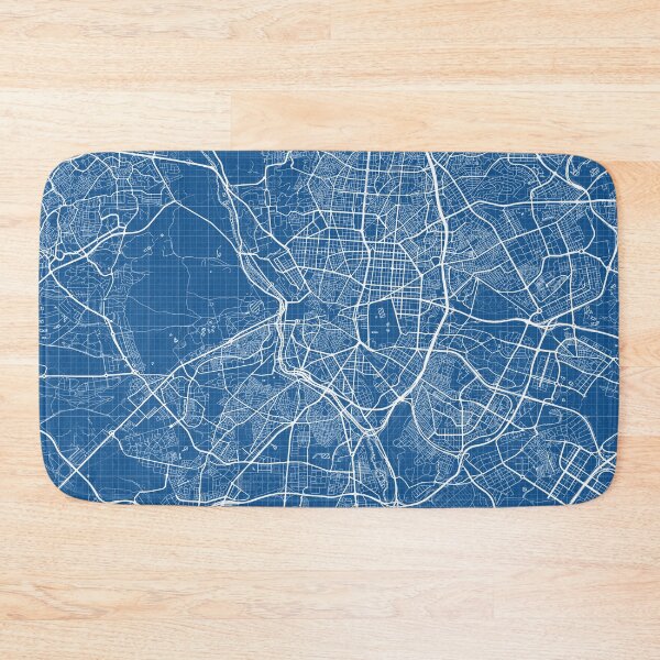 Item preview, Madrid City Map of Spain - Blueprint designed and sold by deMAP.