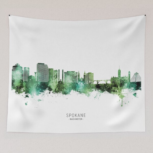 Item preview, Spokane Washington Skyline designed and sold by ArtPrints.