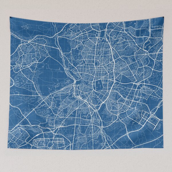 Item preview, Madrid City Map of Spain - Blueprint designed and sold by deMAP.