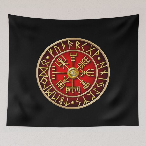 Item preview, Norse Vegvisir Runes - Red designed and sold by Naumaddic Arts.