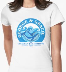 George And Gracie (Cetacean Institute) : Inspired by Star Trek IV : The Voyage Home Women's Fitted T-Shirt