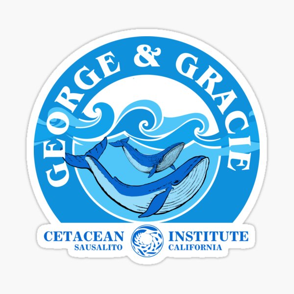 George And Gracie (Cetacean Institute) : Inspired by Star Trek IV : The Voyage Home Sticker