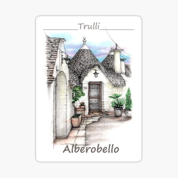 Trulli - Alberobello, Puglia Sticker