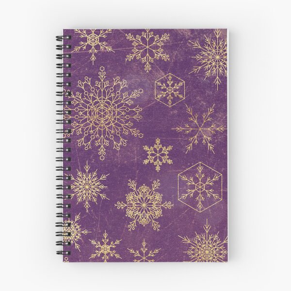 Item preview, Purple and Gold Snowflakes designed and sold by Versatill.