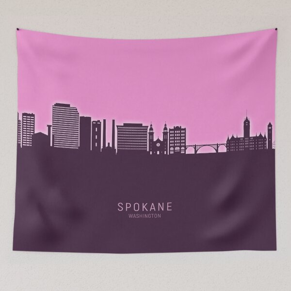 Item preview, Spokane Washington Skyline designed and sold by ArtPrints.
