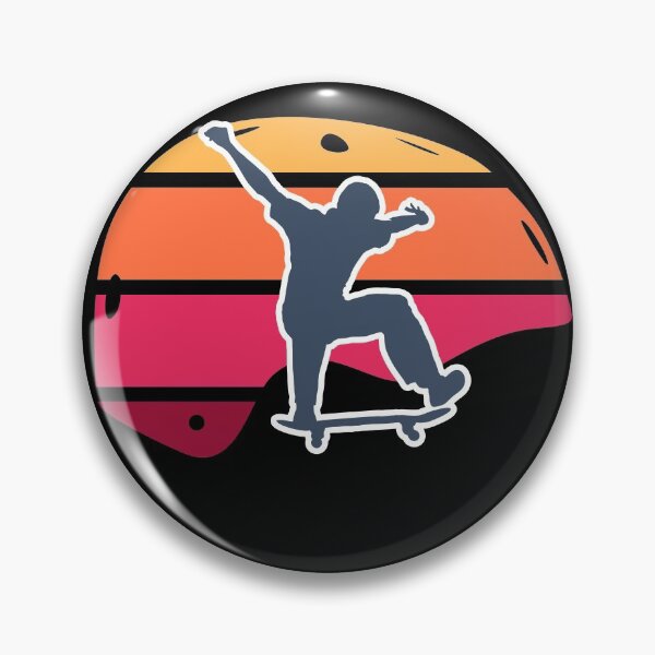 Item preview, Colorful Retro Skateboard Helmet with a kickflip designed and sold by BRU Design.