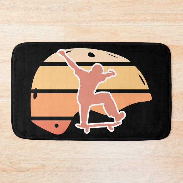 Item preview, Colorful Retro Skateboard Helmet with a kickflip designed and sold by BRU Design.