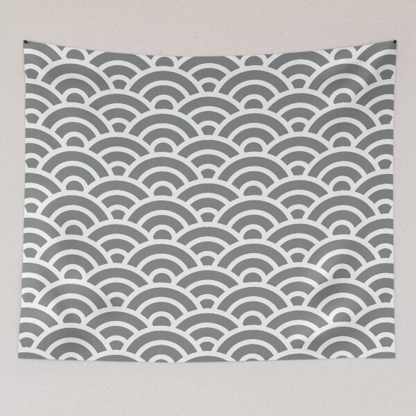 Item preview, SUNEZUMI 239 Seigaiha Waves - Energetic Ver. | Japanese Pattern Wagara designed and sold by Polariszero.