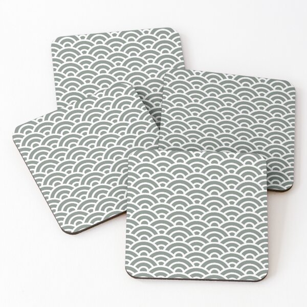 Item preview, RIKYUNEZUMI 240 Seigaiha Waves - Energetic Ver. | Japanese Pattern Wagara designed and sold by Polariszero.