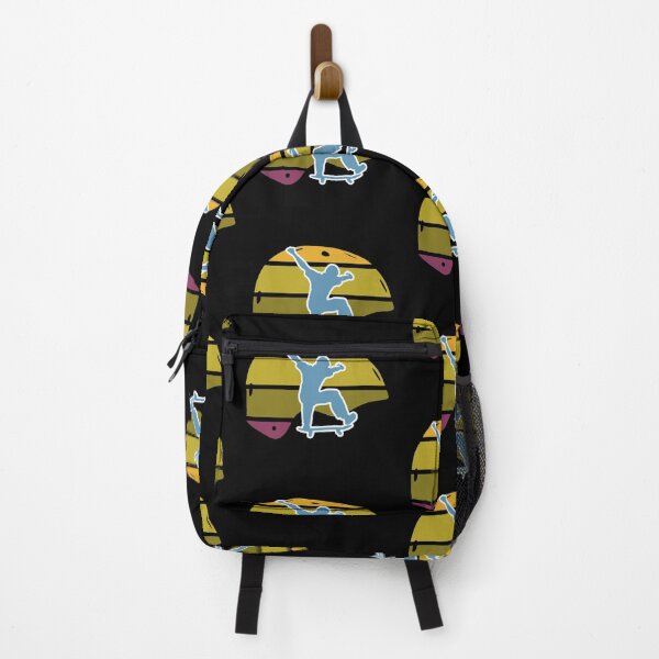 Item preview, Colorful Retro Skateboard Helmet with a kickflip designed and sold by BRU Design.