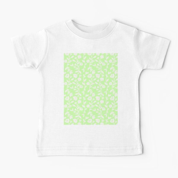 Item preview, Vine Pattern Fairy Garden Flowers Pastel Green  designed and sold by NamColors.