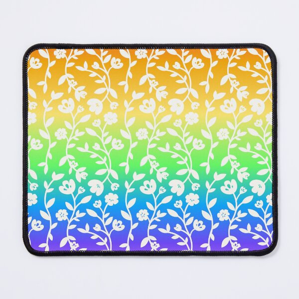 Item preview, Vine Pattern Fairy Garden Flowers Rainbow designed and sold by NamColors.