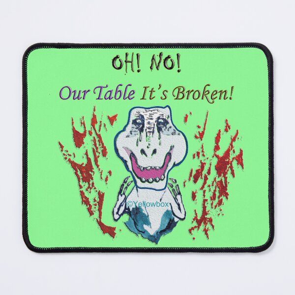 Item preview, Oh no, our table, its broken - Yellowbox ink painting designed and sold by twyellowbox.
