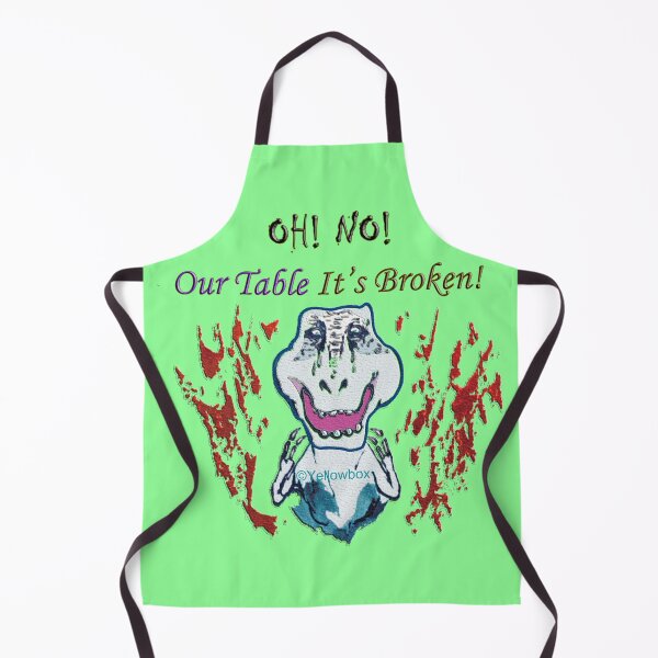 Item preview, Oh no, our table, its broken - Yellowbox ink painting designed and sold by twyellowbox.