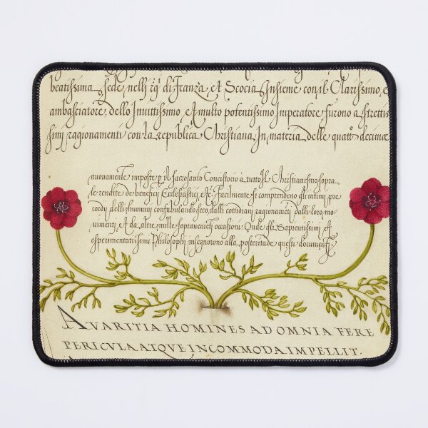 Item preview, Naturalist Manuscript: Insects and Flower Calligraphy Illumination - Pheasant s-Eye, Cricket or Grasshopper, and Wireworm by Joris Hoefnagel designed and sold by Naturalist Prints.