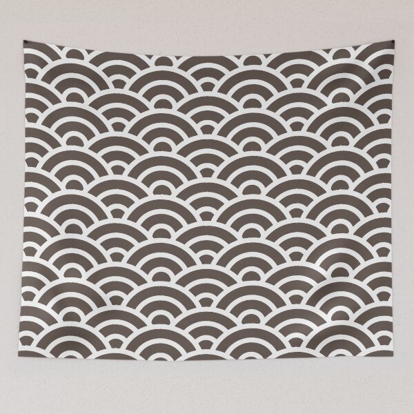 Item preview, BENIKESHINEZUMI 244 Seigaiha Waves - Energetic Ver. | Japanese Pattern Wagara designed and sold by Polariszero.