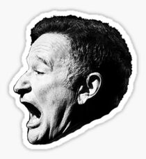 Robin Williams funny scream Sticker