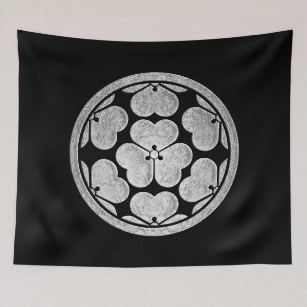 Item preview, Chosokabe Kamon Nanatsu Katabami in Silver Foil designed and sold by Takeda-art.