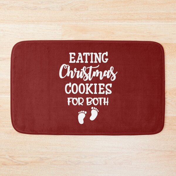 Item preview, Christmas Cookies White Text With Children Footprint Premium designed and sold by Design-Maniya.