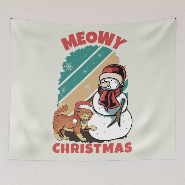 Artikelvorschau, Fröhliche Miau-Weihnachten entworfen und verkauft von SidTastic .