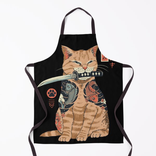 Item preview, Katana cat vintage designed and sold by Oni Kanzen.