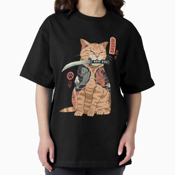 Item preview, Katana cat vintage designed and sold by Oni Kanzen.