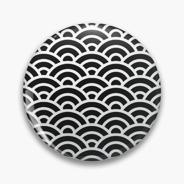 Item preview, KURO 249 Seigaiha Waves - Energetic Ver. | Japanese Pattern Wagara designed and sold by Polariszero.