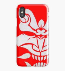 White Oni iPhone Case