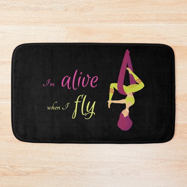 Item preview, I'm alive when I fly, Antigravity Yoga print designed and sold by trendingatees.