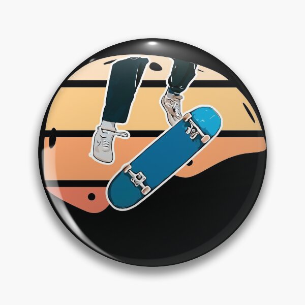 Item preview, Colorful Retro Skateboard Helmet with a kickflip designed and sold by BRU Design.