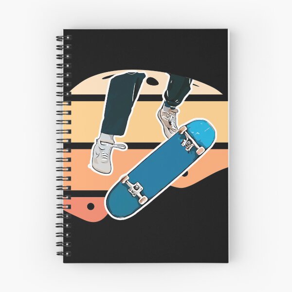 Item preview, Colorful Retro Skateboard Helmet with a kickflip designed and sold by BRU Design.