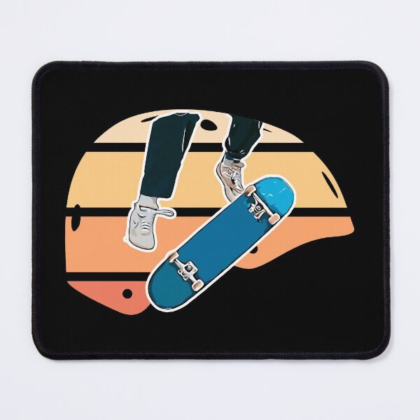 Item preview, Colorful Retro Skateboard Helmet with a kickflip designed and sold by BRU Design.