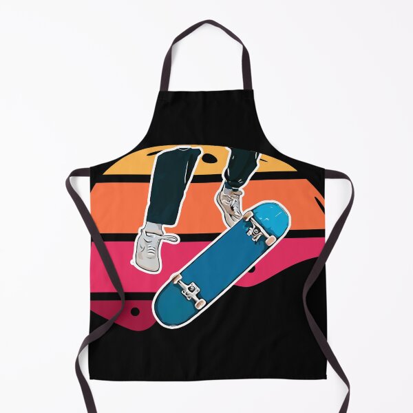 Item preview, Colorful Retro Skateboard Helmet with a kickflip designed and sold by BRU Design.