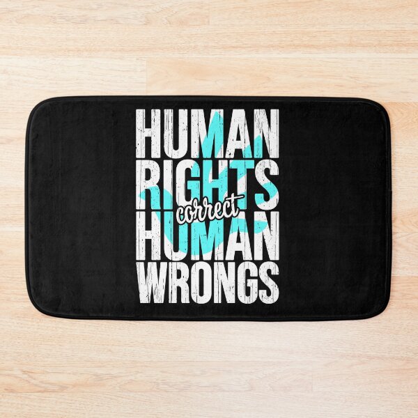 Item preview, Human Rights Correct Human Wrongs designed and sold by Happy Puppy Print On Demand.