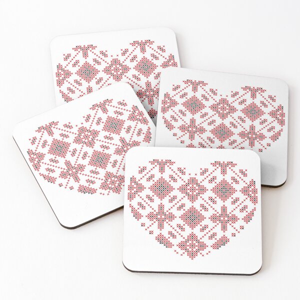Item preview, Ukrainian Embroidery Vyshyvanka Heart designed and sold by boozkova-vorona.