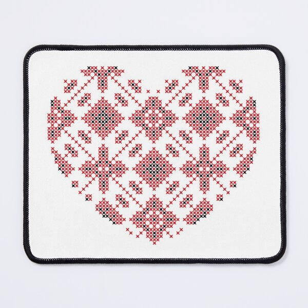 Item preview, Ukrainian Embroidery Vyshyvanka Heart designed and sold by boozkova-vorona.