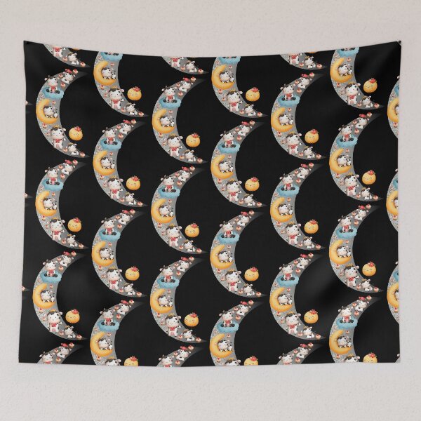 Item preview, Baby Cows Calves Asleep On Quarter Moon After Party With Mom Watching designed and sold by Hanlar.