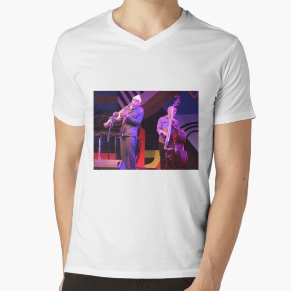 Charles Lloyd Saxin' It Up Old School Style V-Neck T-Shirt