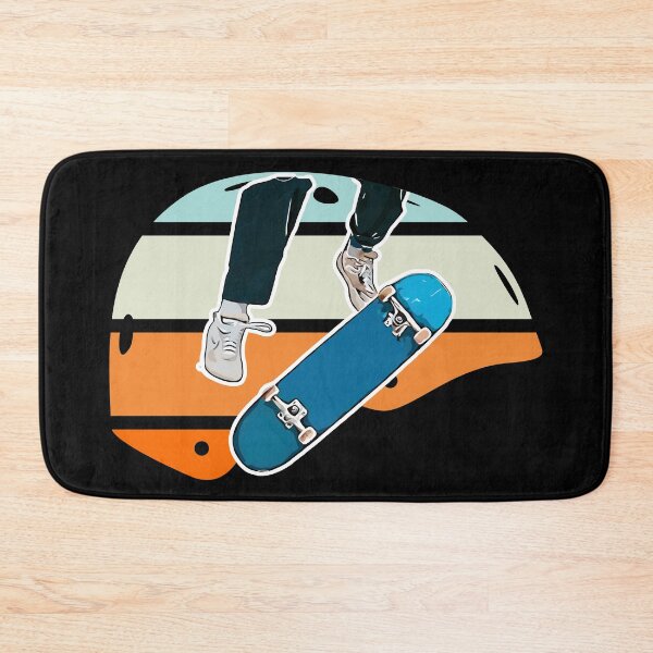 Item preview, Colorful Retro Skateboard Helmet with a kickflip designed and sold by BRU Design.
