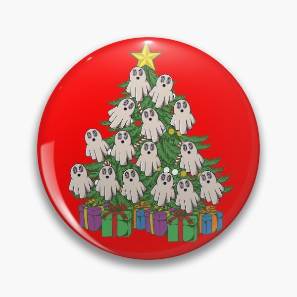 Artikelvorschau, Ghost Ornaments Creepy Christmas Tree Horror XMas Ghost Gear entworfen und verkauft von DynamicDesign.