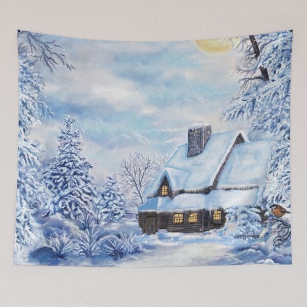 Item preview, Winter Snowy forest scenery - cloudscape, skyscape designed and sold by Delandor.