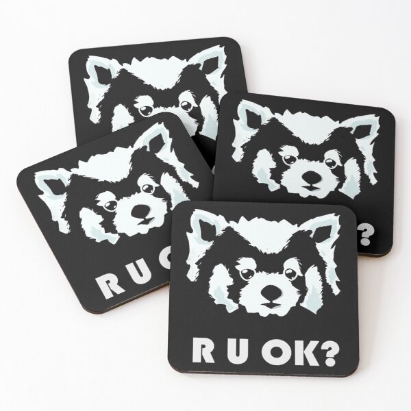 Item preview, R U OK red panda   designed and sold by Techagaus.