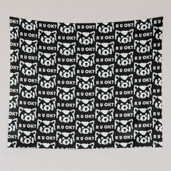 Item preview, R U OK red panda   designed and sold by Techagaus.
