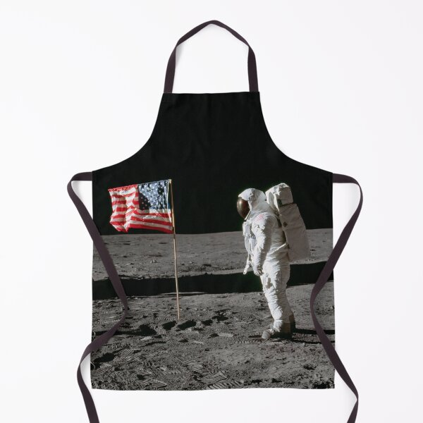Item preview, Buzz Aldrin and US flag on the moon Apollo 11 designed and sold by w1ckerman.