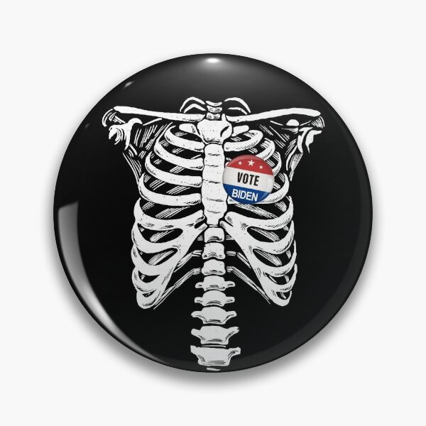 Artikelvorschau, Vote Biden Heart Skeleton Rib Cage Biden 2024 Skeleton Gear entworfen und verkauft von DynamicDesign.